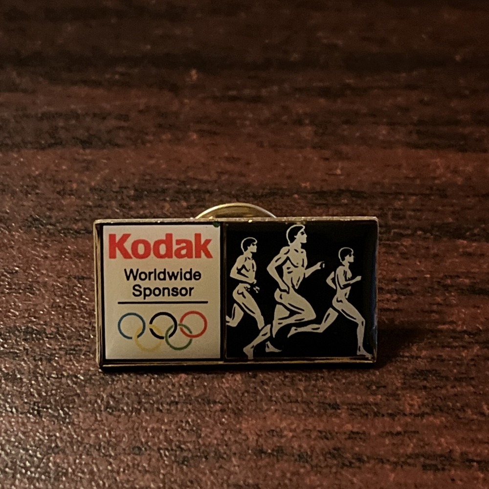 Vintage Kodak Worldwide Sponsor Athens‎ Greece Olympics Lapel Hat Pin
